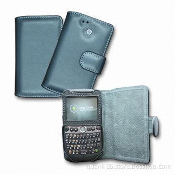 Fashionable Design Genuine Leather Mobile Phone Case with Magnetic Button, Suitable for BlackBerry